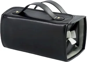 Leather Waterproof Cosmetic Bag Portable 4-in-1 Foldable Cosmetic Bag Large Capacity Travel Toiletry Bag Roll Up Toiletry Bag Independent Partition Removable