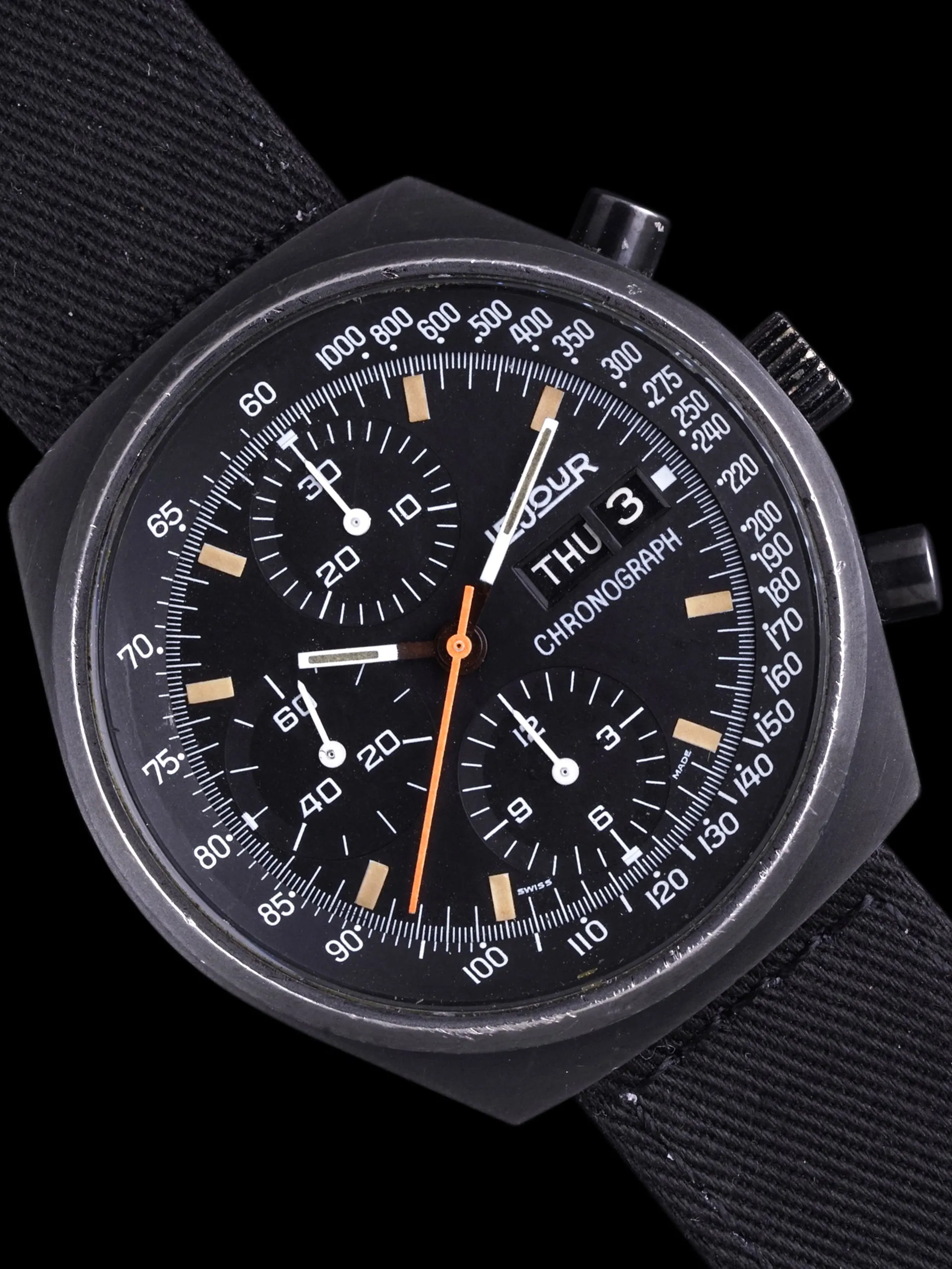 LeJour Chronograph (Ref. 7000) Original PVD Valjoux Cal. 7750