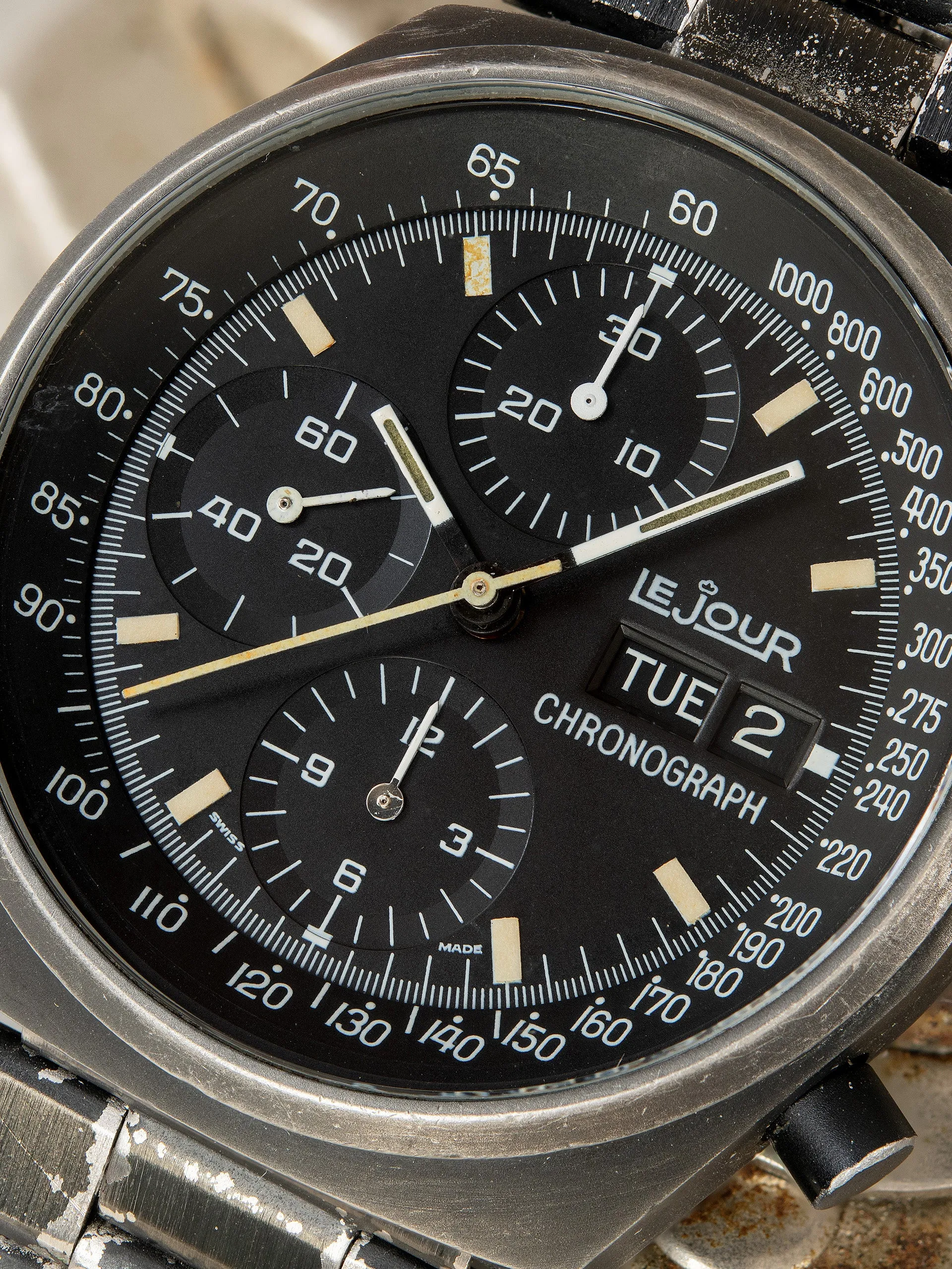 LeJour Chronograph (Ref. 7750) Original PVD "Top Gun"