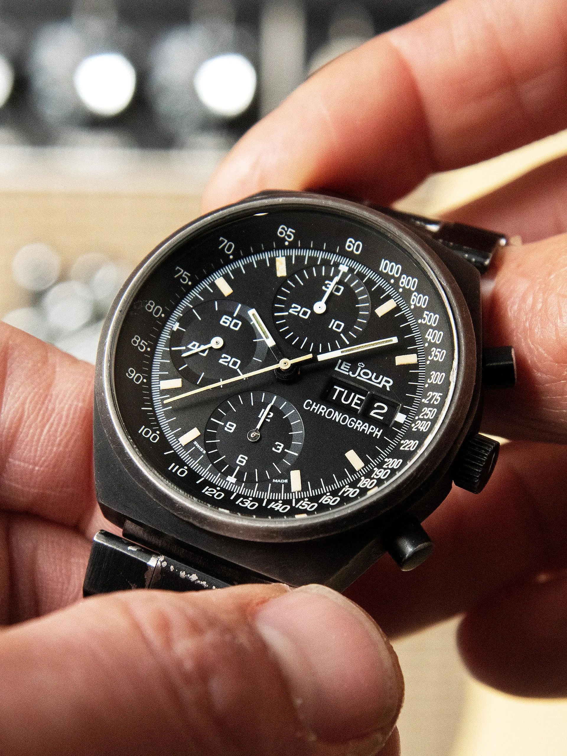 LeJour Chronograph (Ref. 7750) Original PVD "Top Gun"