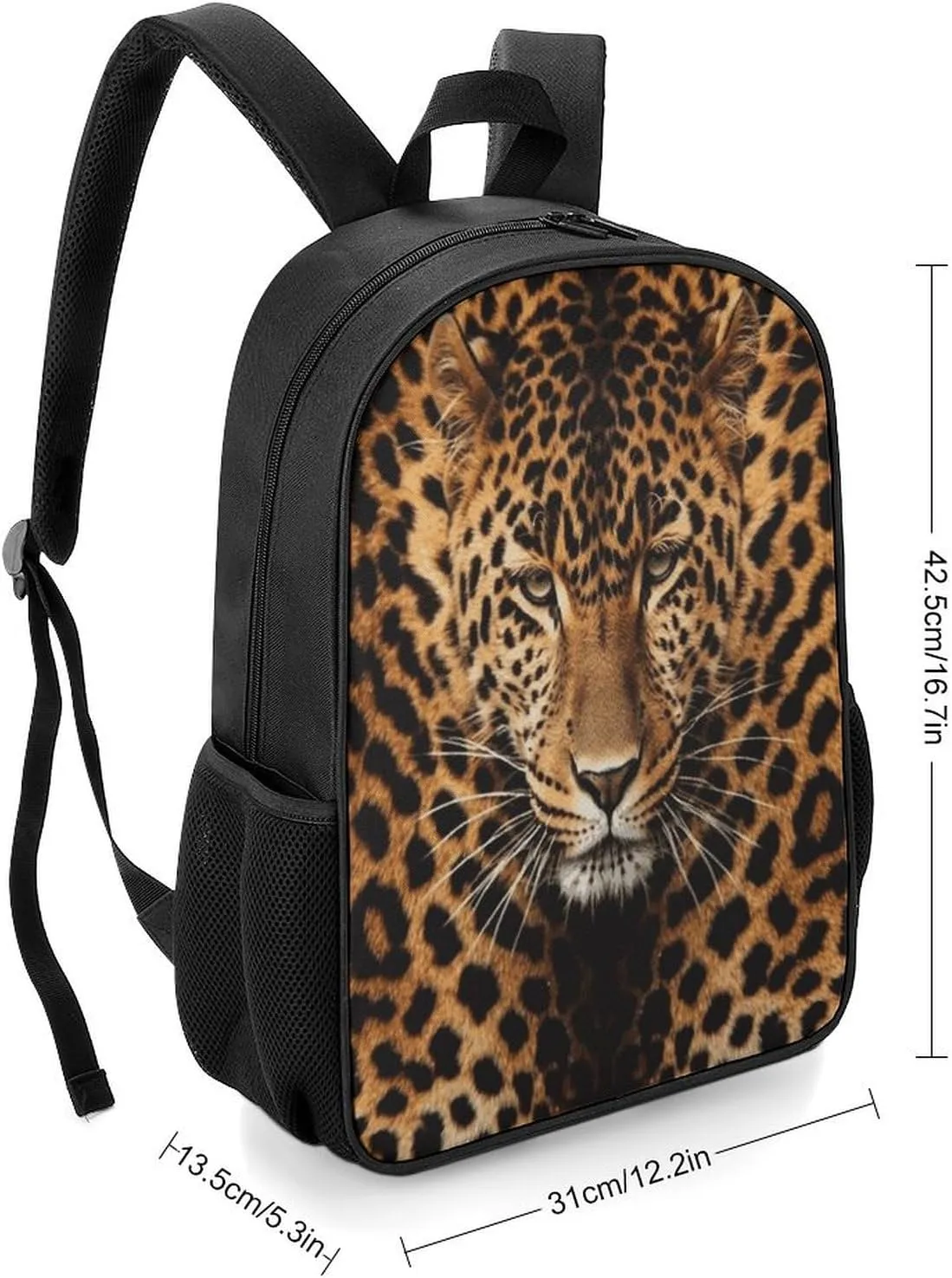 Lightweight Backpacks Cute Travel Bag Durable Depict A Leopard Printing Small Travel Backpack For Women & Men
