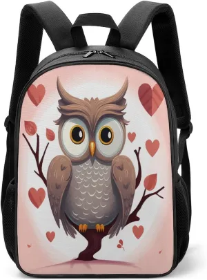 Lightweight Backpacks Cute Travel Bag Durable Owl Lover1 Printing Small Travel Backpack For Women & Men