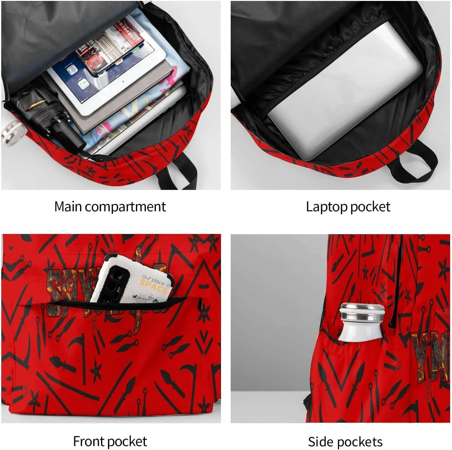Lightweight Large Capacity Backpack Lunch Box Multifunctional Daypack For Adult Outdoor