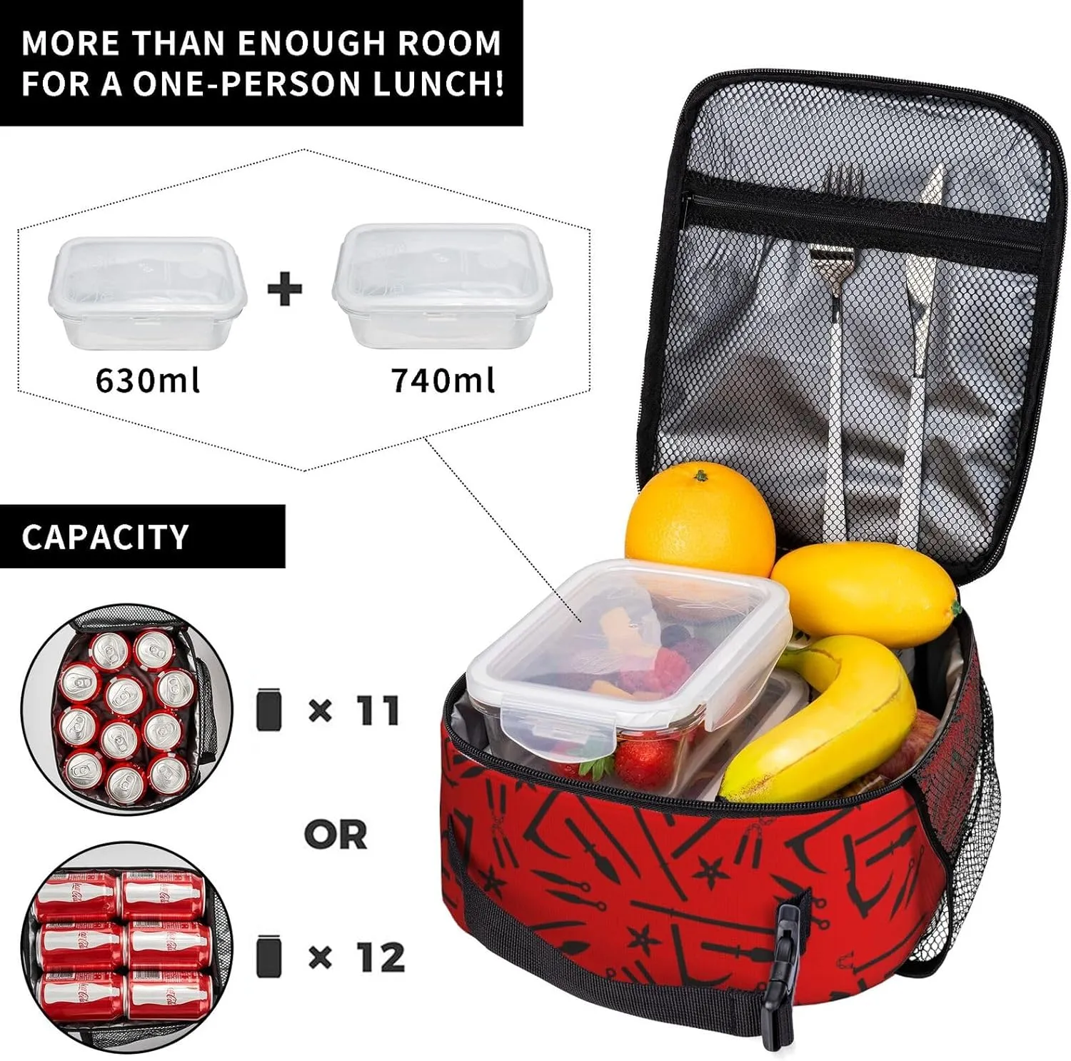 Lightweight Large Capacity Backpack Lunch Box Multifunctional Daypack For Adult Outdoor