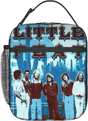 Little Music Feat Lunch Bag Reusable Lunch Box Modern Leakproof Tote Bag Lunch Organizer Meal Holder Lightweight Handbag Zipper Cooler Bags for Camping