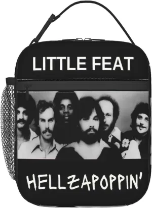 Little Music Feat Lunch Bag Reusable Lunch Box Modern Leakproof Tote Bag Lunch Organizer Meal Holder Lightweight Handbag Zipper Cooler Bags for Hiking
