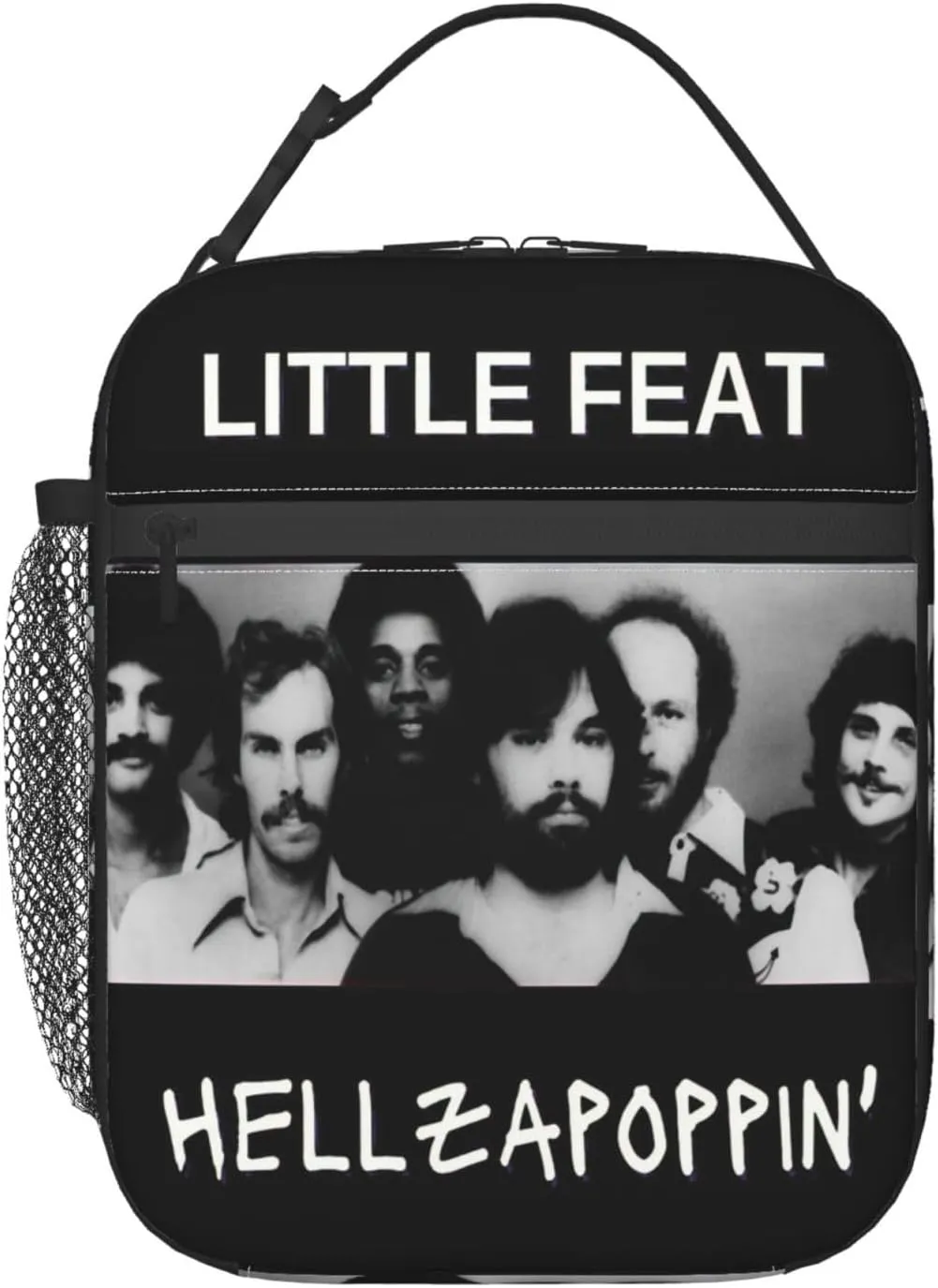 Little Music Feat Lunch Bag Reusable Lunch Box Modern Leakproof Tote Bag Lunch Organizer Meal Holder Lightweight Handbag Zipper Cooler Bags for Hiking