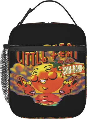 Little Music Feat Lunch Bags Reusable Lunch Box Cute Leakproof Tote Bag Lunch Container Meal Holder Beautiful Handbag Zipper Cooler Bags for Travel