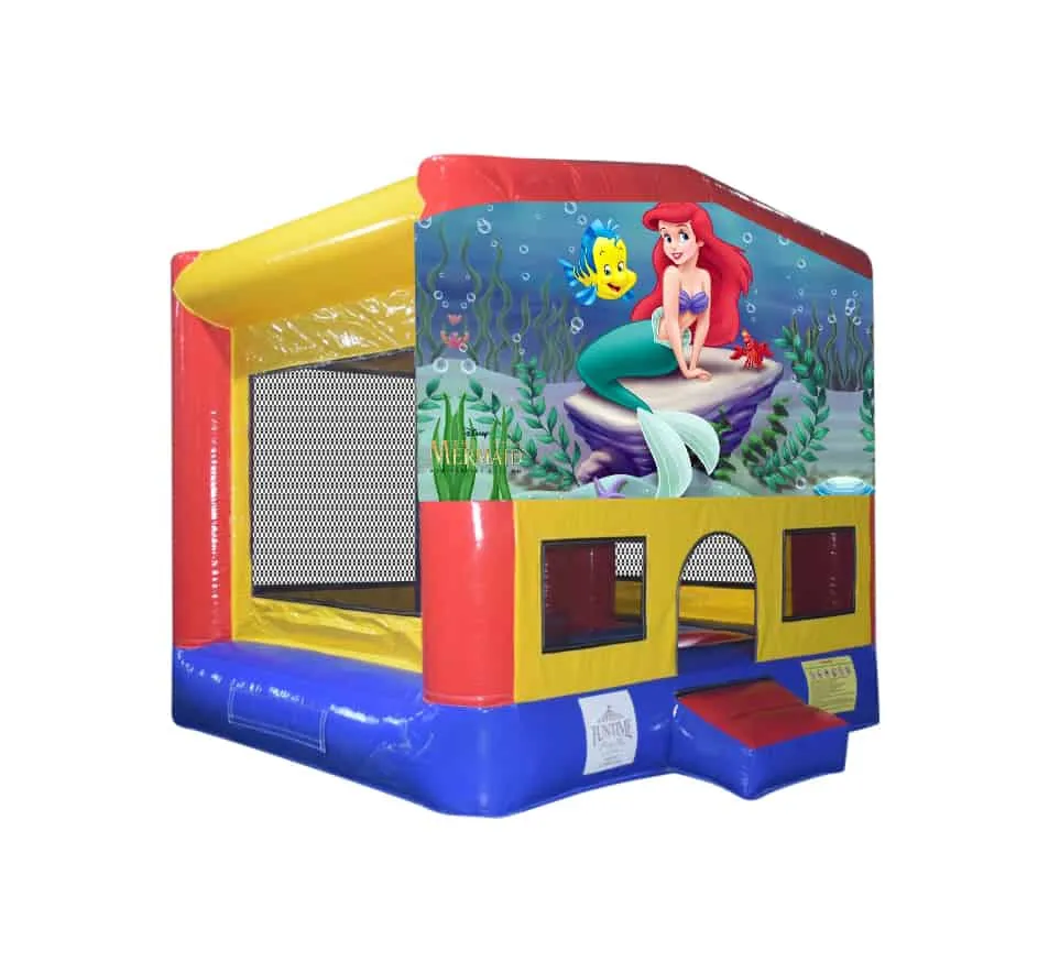 Littler Mermaid Small Square Jumping Castle