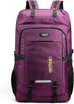liuwei 80L Waterproof Camping Backpack for Men,Trekking Sport Bags Man Climbing Backpacks Outdoor Travel Bag Pack Unisex,Purple