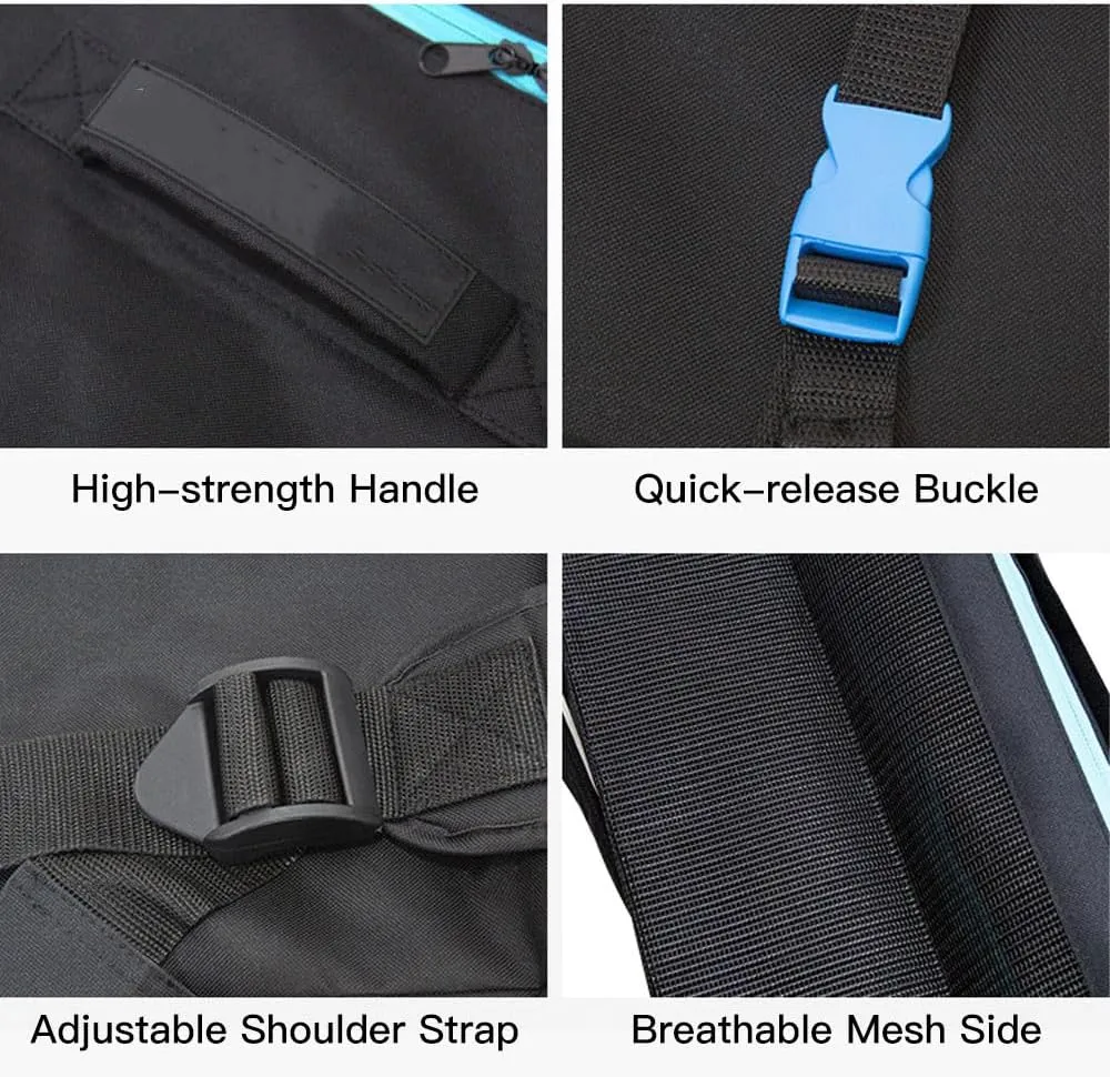 Lixada Inflatable Paddleboard Backpack 80L/105L/125L Large Capacity Tear-resistant for Paddleboard and Gears, Stand-up Board Backpack Durable Travel Backpack