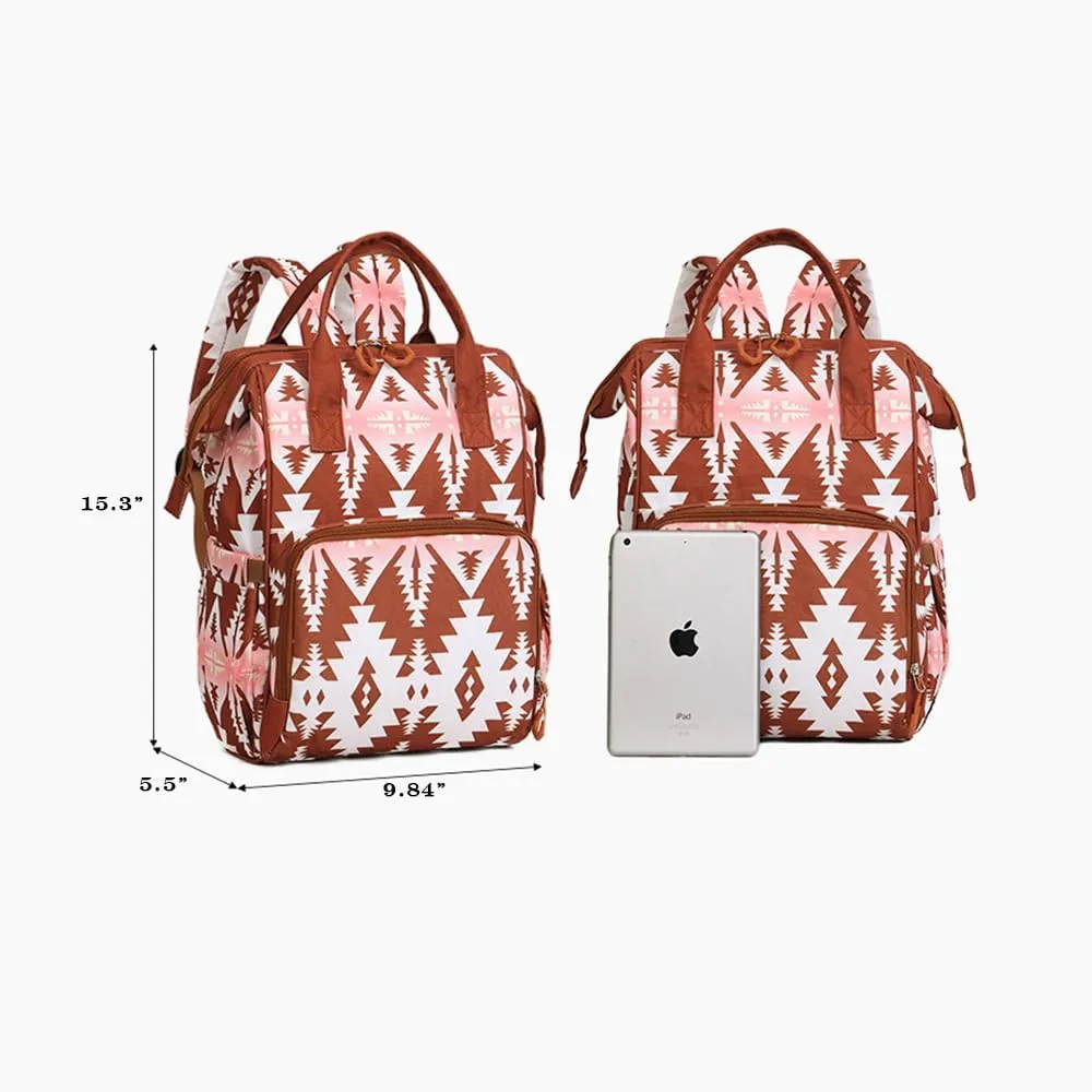 Lmbabter Diaper Bag Backpack for Women Bohemia style Multifunctional Diaper Bags, Large Capacity with Stroller Hooks Waterproof Baby Bags For Mama Maternity Travel Bag (Black)