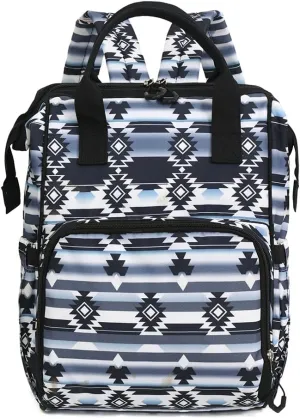 Lmbabter Diaper Bag Backpack for Women Bohemia style Multifunctional Diaper Bags, Large Capacity with Stroller Hooks Waterproof Baby Bags For Mama Maternity Travel Bag (Black)