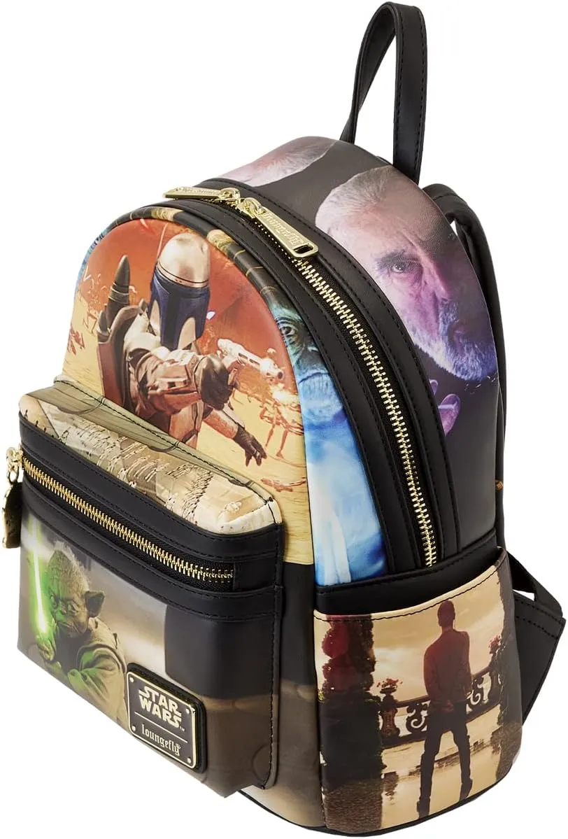 Loungefly Disney Star Wars Episode Two Attack Of The Clones Scene Mini Backpack