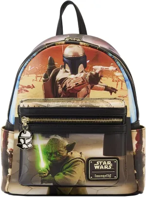 Loungefly Disney Star Wars Episode Two Attack Of The Clones Scene Mini Backpack