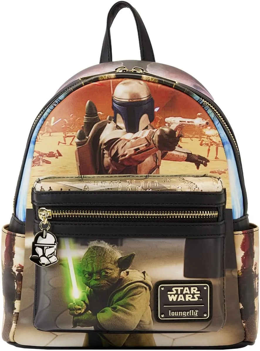 Loungefly Disney Star Wars Episode Two Attack Of The Clones Scene Mini Backpack