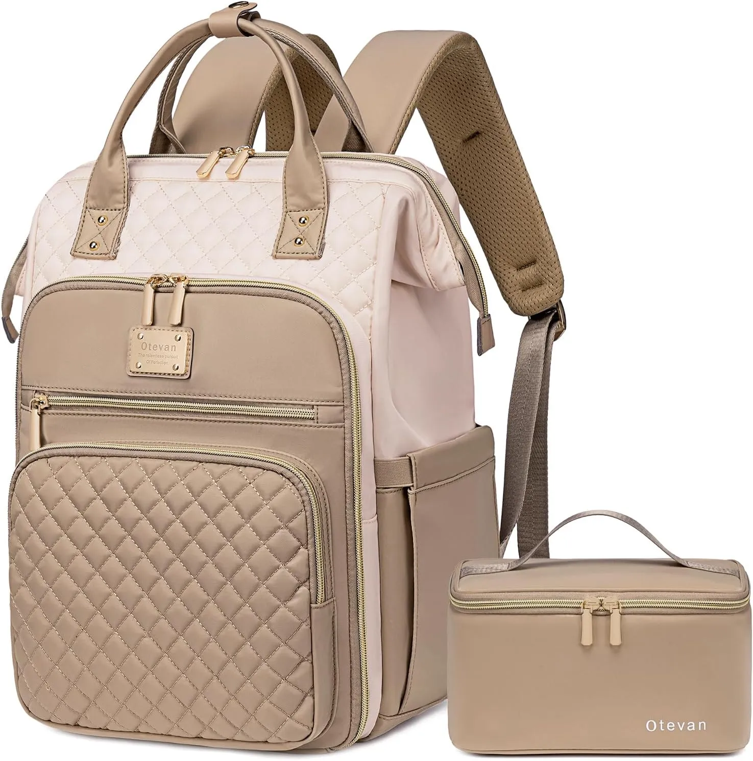 Lunch Backpack for Women, 15.6 inch Laptop Backpacks for Womens, Work Backpacks with Lunchbox,Insulated Back pack Cooler,Teacher Nurse Travel Backpack for Women