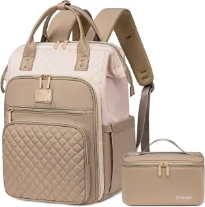 Lunch Backpack for Women, 15.6 inch Laptop Backpacks for Womens, Work Backpacks with Lunchbox,Insulated Back pack Cooler,Teacher Nurse Travel Backpack for Women