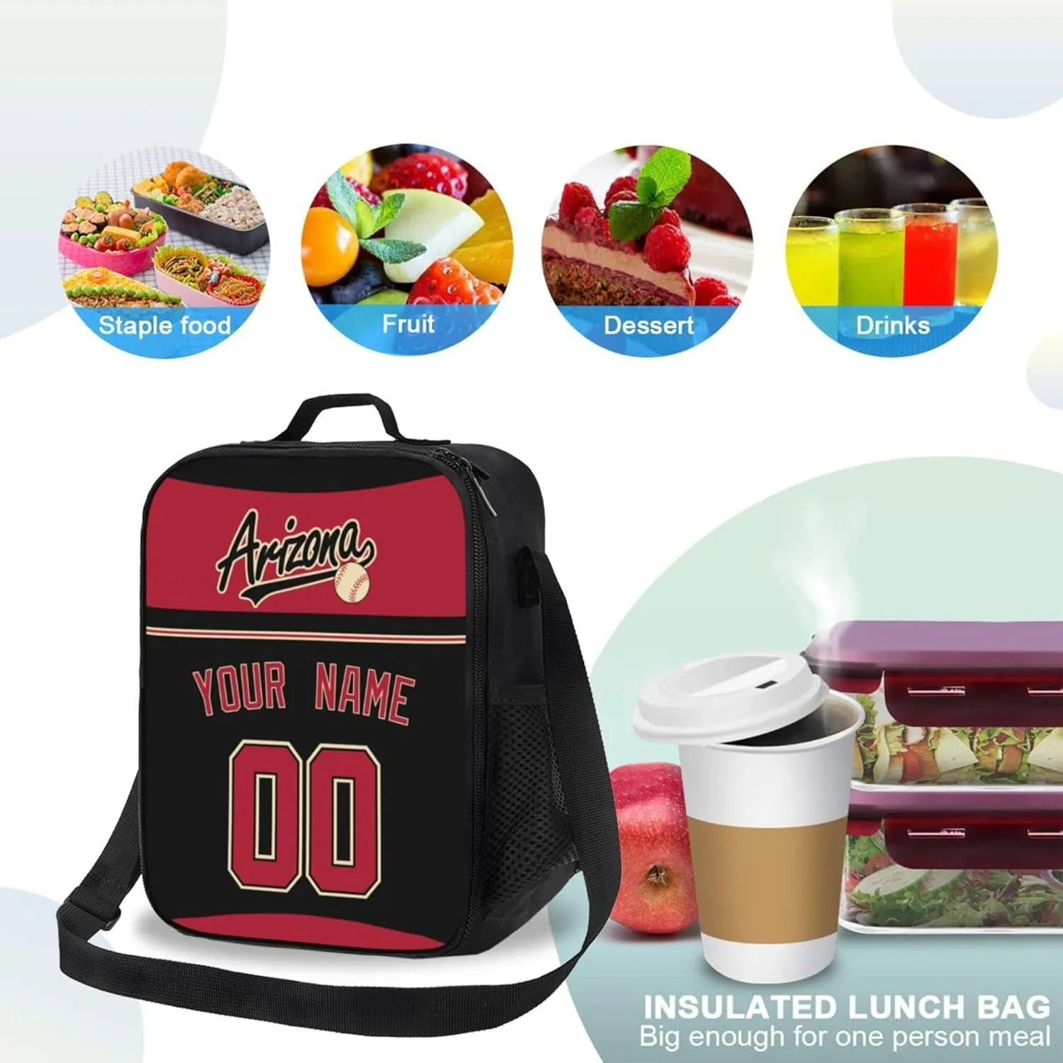 Lunch Bag Arizona Personalized Lunch Box Backpack Gifts for Men Women
