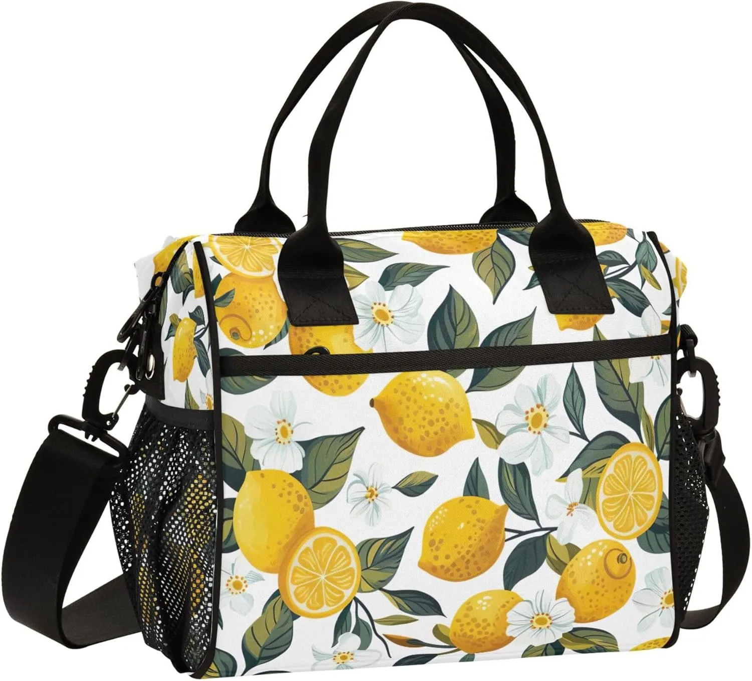 Lunch Bag for Women Men, Reusable Lunch Box for Office Picnic Hiking Beach Lunch Box Tote with Large Size (Citric Acid)