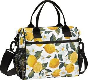 Lunch Bag for Women Men, Reusable Lunch Box for Office Picnic Hiking Beach Lunch Box Tote with Large Size (Citric Acid)