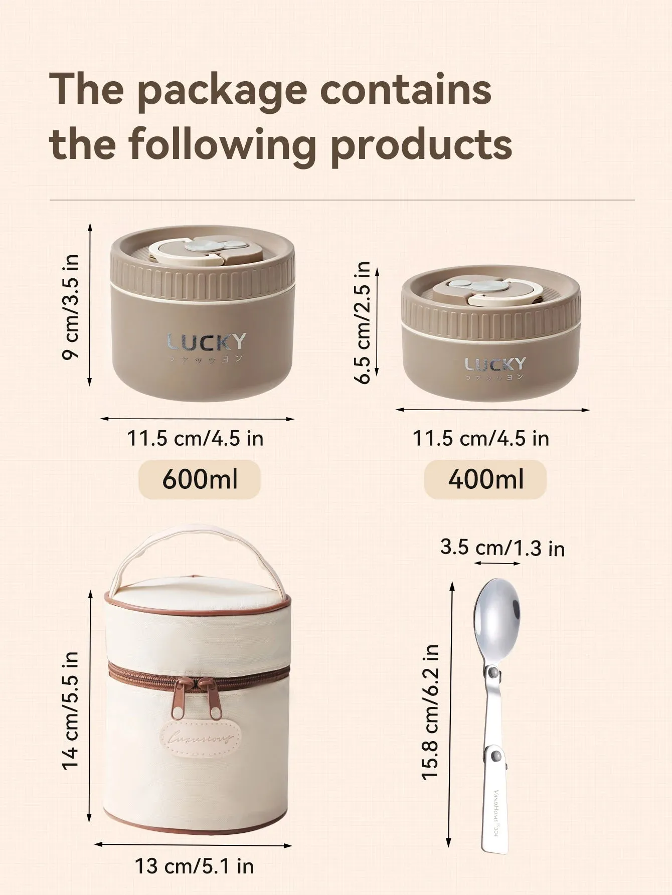 Lunch Box Set, Lunch Container With Insulated Bag, 18/8 Stainless Steel Thermal Food Container