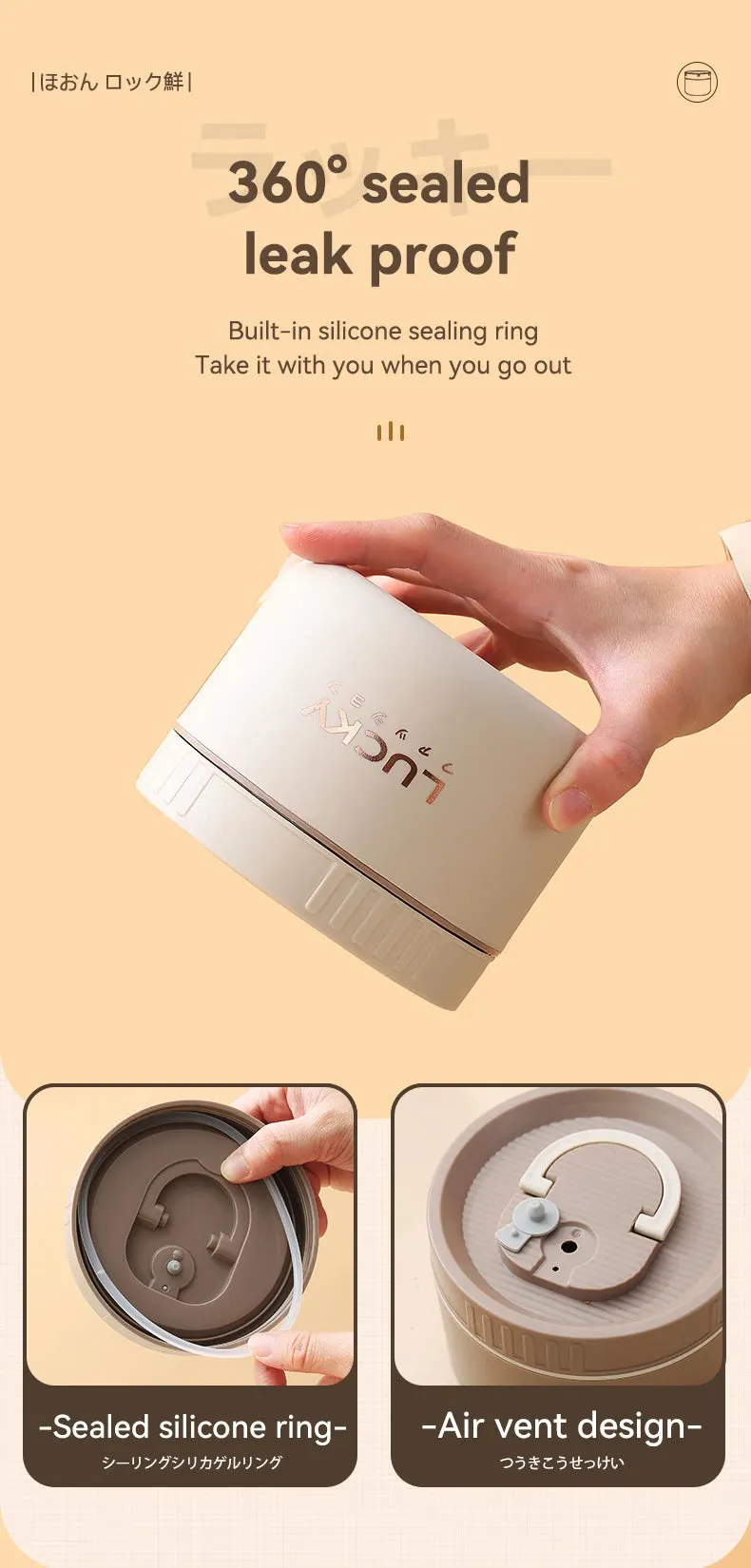 Lunch Box Set, Lunch Container With Insulated Bag, 18/8 Stainless Steel Thermal Food Container