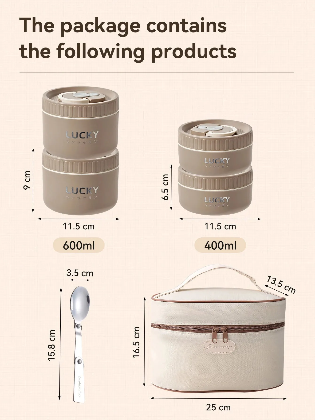 Lunch Box Set, Lunch Container With Insulated Bag, 18/8 Stainless Steel Thermal Food Container