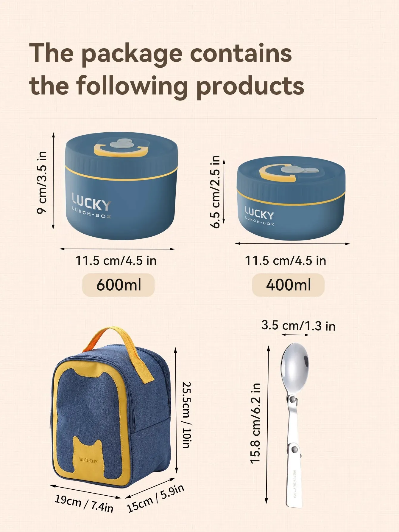 Lunch Box Set, Lunch Container With Insulated Bag, 18/8 Stainless Steel Thermal Food Container