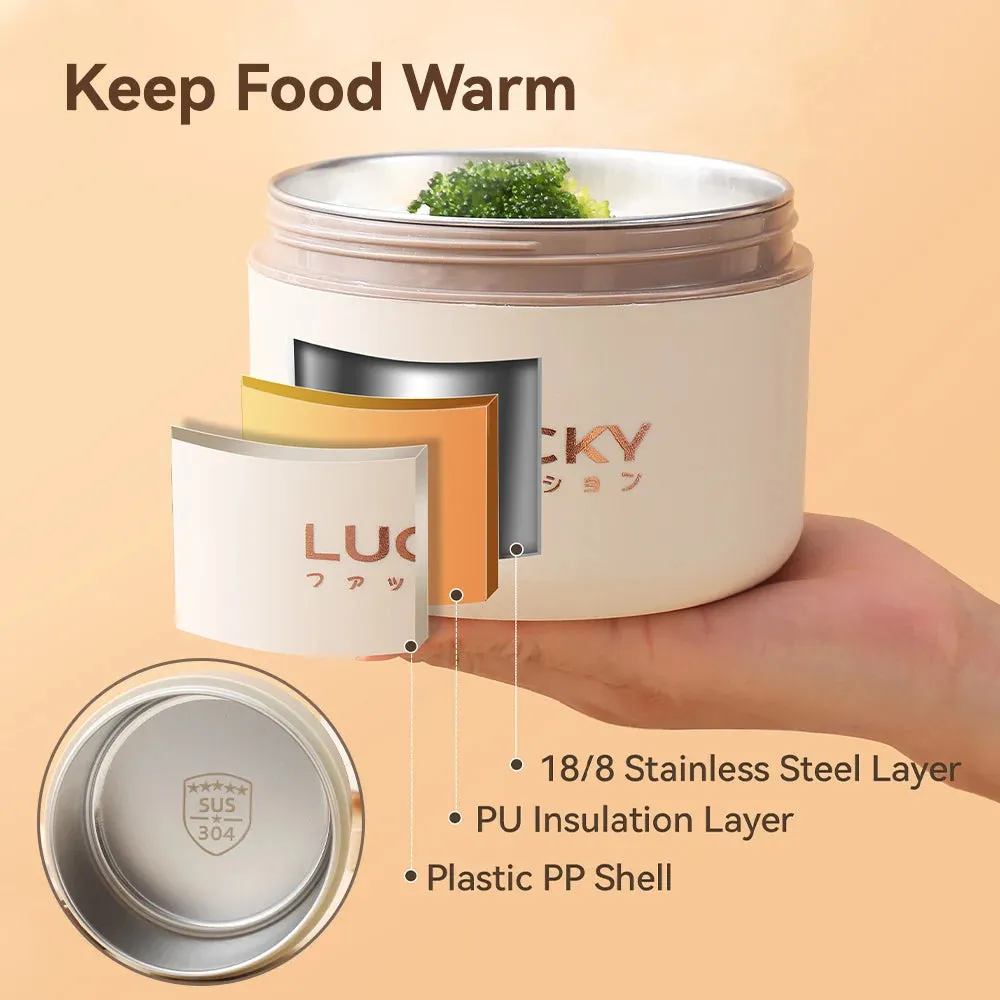 Lunch Box Set, Lunch Container With Insulated Bag, 18/8 Stainless Steel Thermal Food Container