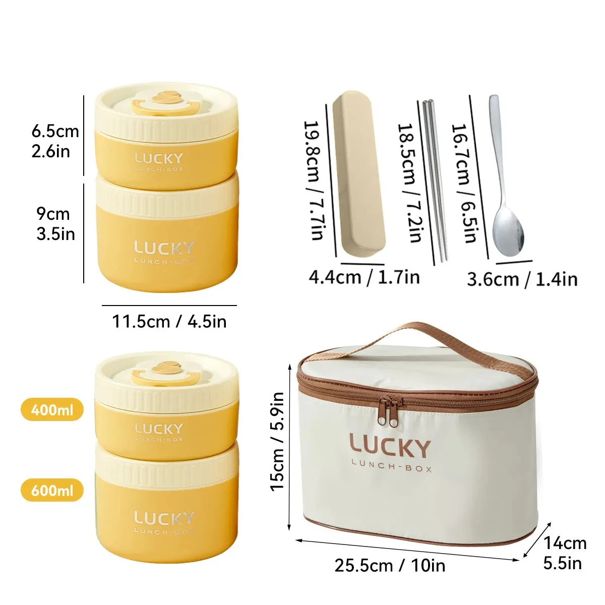 Lunch Box Set, Lunch Container With Insulated Bag, 18/8 Stainless Steel Thermal Food Container