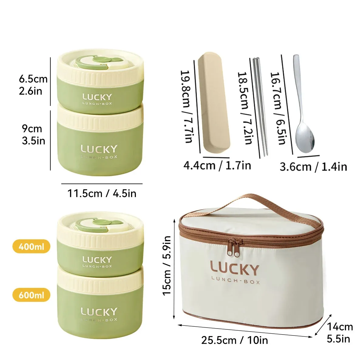 Lunch Box Set, Lunch Container With Insulated Bag, 18/8 Stainless Steel Thermal Food Container