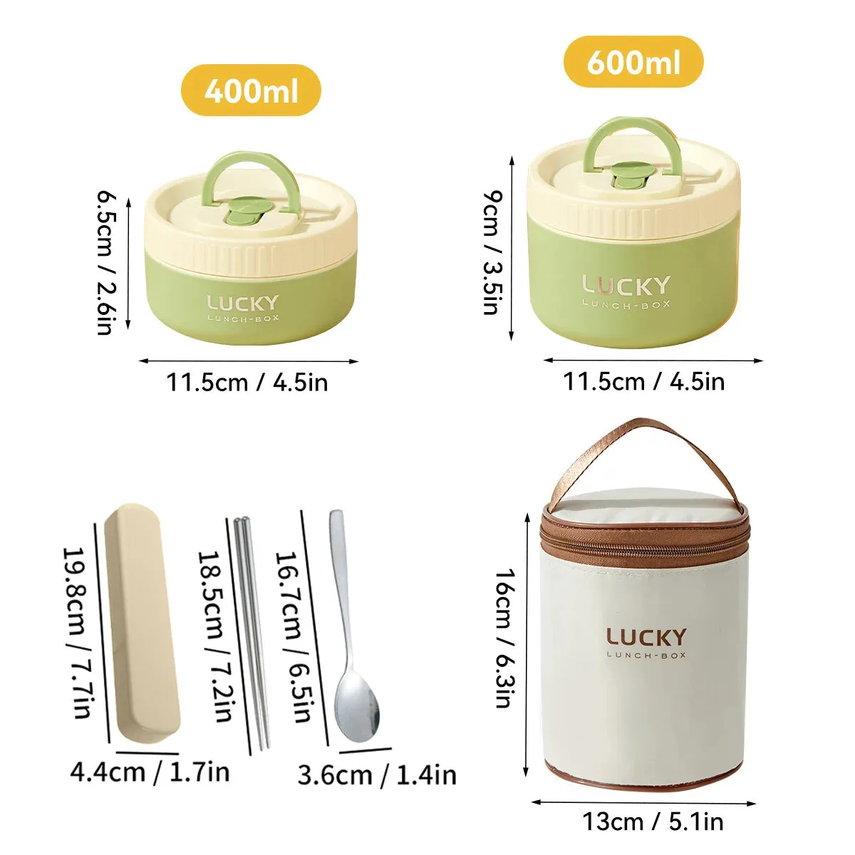 Lunch Box Set, Lunch Container With Insulated Bag, 18/8 Stainless Steel Thermal Food Container