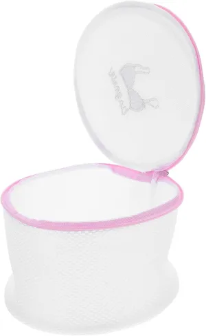 Luxshiny Polyester Bra Laundry Bag Anti-tangle Lingerie Wash Bag Zipper Home Travel Dorm Use