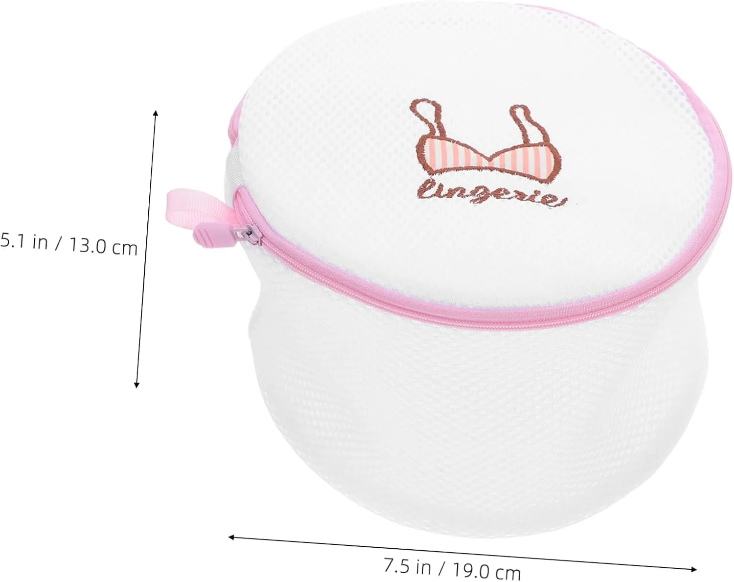 Luxshiny Polyester Bra Laundry Bag Anti-tangle Lingerie Wash Bag Zipper Home Travel Dorm Use