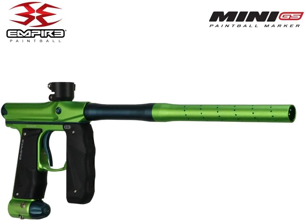 Maddog Empire Mini GS Full Auto Paintball Gun Marker w/HPA Tank, Empire Halo Too Loader, Thermal Anti-Fog Paintball Mask Goggle, Neck Protector, 4 3 Harness & (4) Pods Starter Package