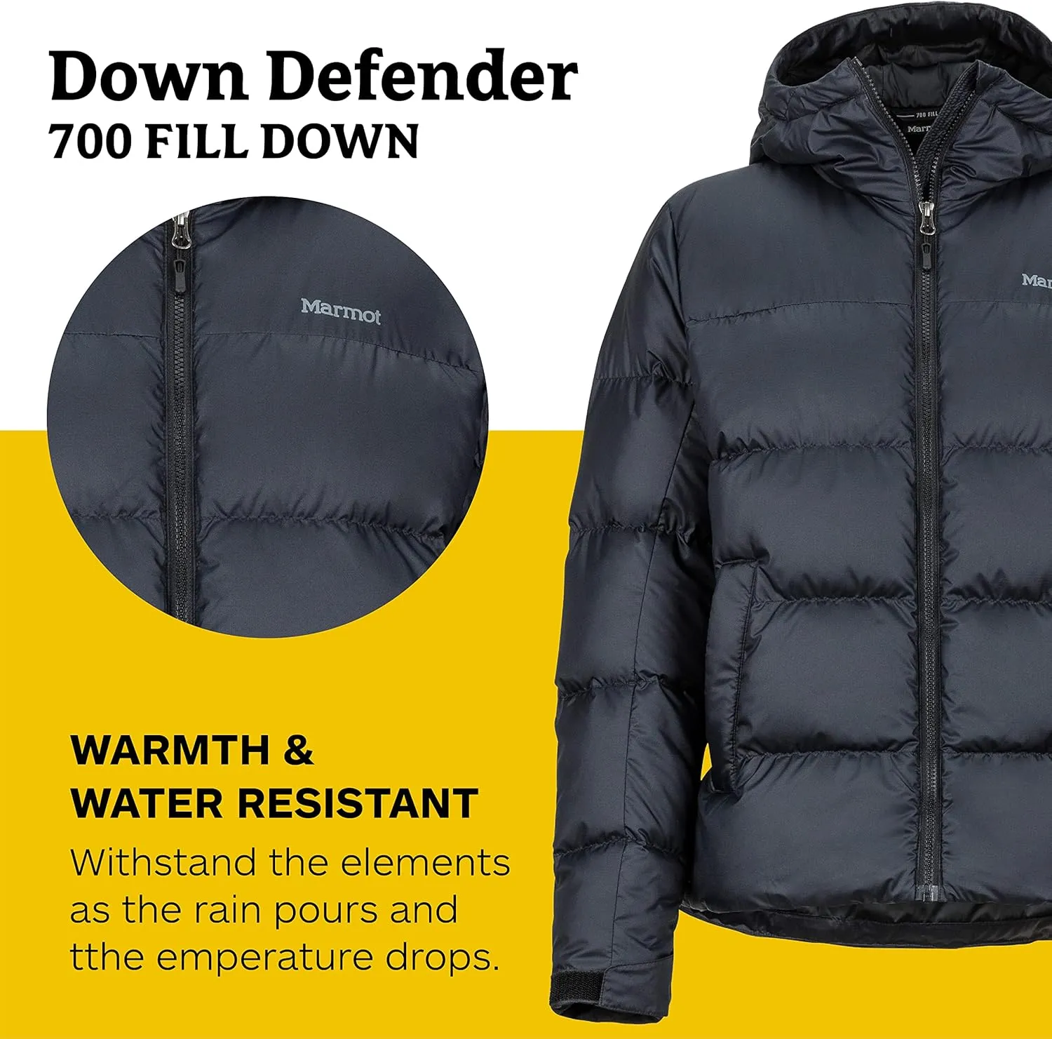 MARMOT Women's Guides Down Hoody - 700-Fill Insulated, Water-Resistant, Lightweight Puffer Jacket with Hood