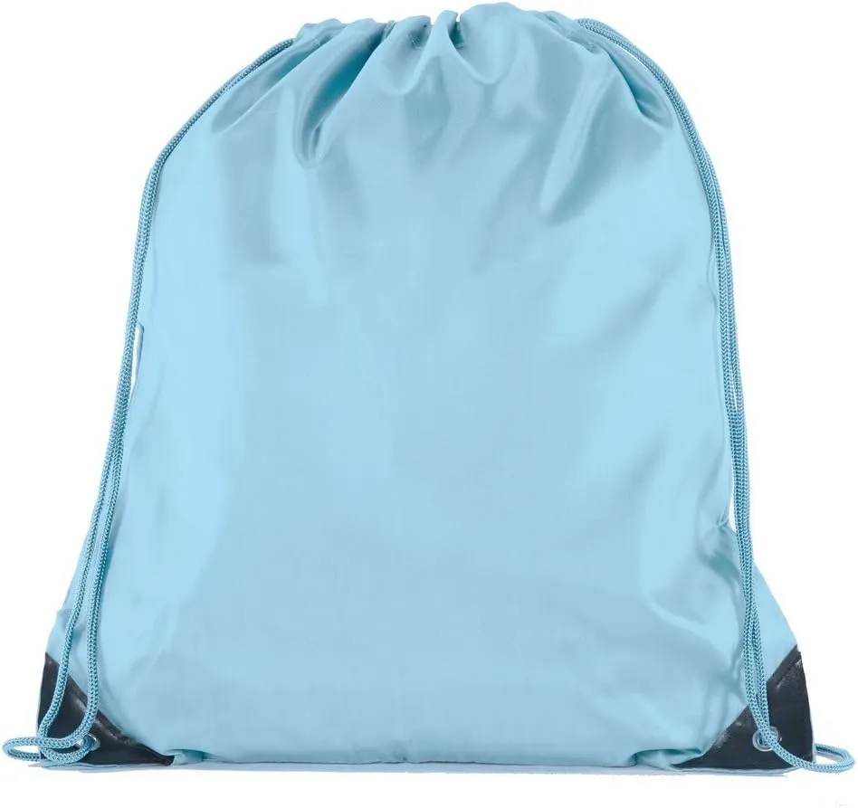 Mato & Hash 25 Bags - Double Strap Drawstring Gym Sack Promotional Party Favor Bag - 15 Colors