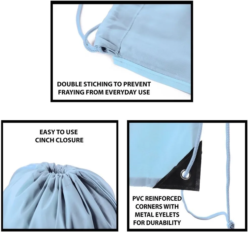 Mato & Hash 25 Bags - Double Strap Drawstring Gym Sack Promotional Party Favor Bag - 15 Colors