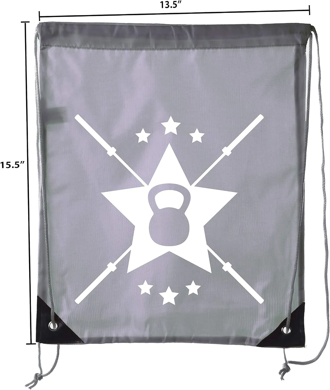 Mato & Hash Power Lifting Backpacks, Extreme Fitness Drawstring Bags Weightlifting Gym Bags - Emblem