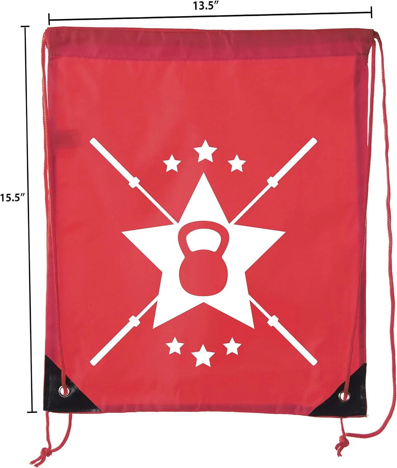 Mato & Hash Power Lifting Backpacks, Extreme Fitness Drawstring Bags Weightlifting Gym Bags - Emblem