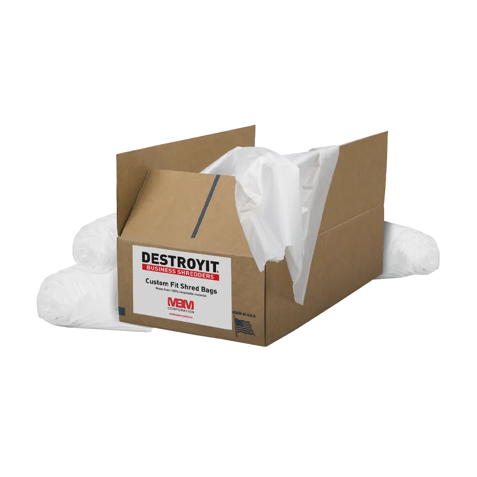 MBM Destroyit Shredder Bags - 65 Gallon (80 Bags Per Pack)
