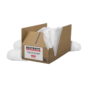 MBM Destroyit Shredder Bags - 65 Gallon (80 Bags Per Pack)