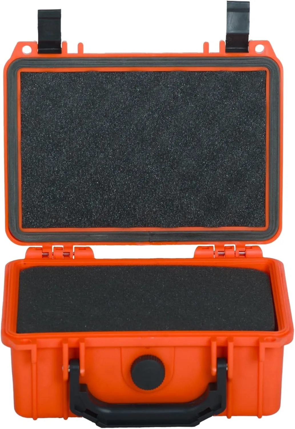 MEIJIA Portable All Weather IP67 Waterproof Protective Case, Hard Case,Camera Case With Customizable Foam,Fit Use of Drones, Cameras,Equipments, 8.12”x6.56”x 3.56” (Orange)