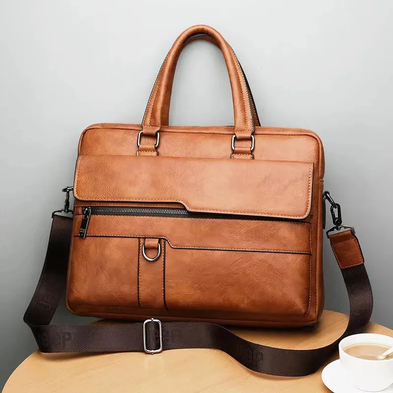 Men Genuine Leather Handbag