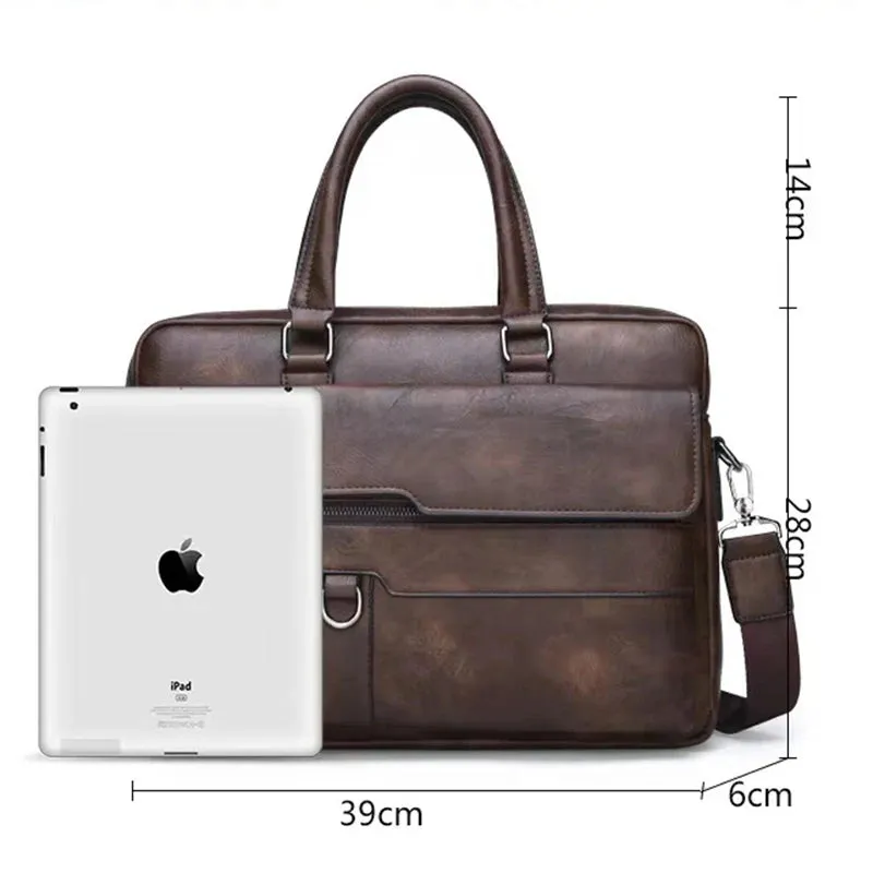 Men Genuine Leather Handbag