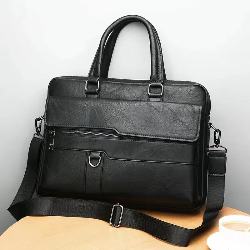 Men Genuine Leather Handbag