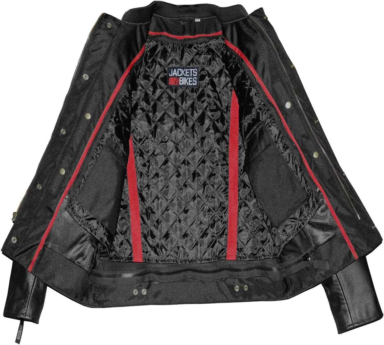 Men's Commuter Premium Natural Buffalo Leather Motorcycle Jacket CE Armor Conceal Carry Gun Pockets Cruiser Biker Black L