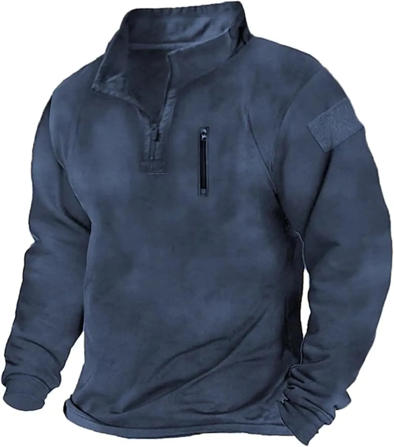 Men's Shirts Round Men's Solid Men's Neck T Shirt Color Sleeve Casual Button Men's Blouse Moisture Wicking Dry Mens