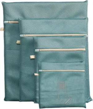 Mesh Laundry Bag, Strong Permeable Mesh Bags, with Zipper Delicate Mesh Laundry Washing Bags (Style a)